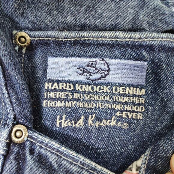 VTG Y2K School of Hard Knocks Men's Medium Wash Baggy Denim Cargo Short Size 36 - Picture 8 of 11